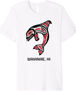 Waianae HI Native Aboriginal Orca Killer Whales Premium T-Shirt