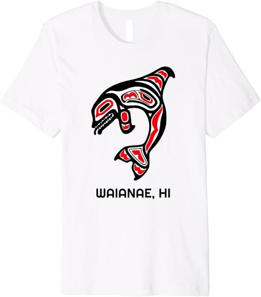 Waianae HI Native Aboriginal Orca Killer Whales Premium T-Shirt