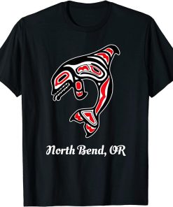 Native American North Bend OR Red Orca Killer Whale T-Shirt