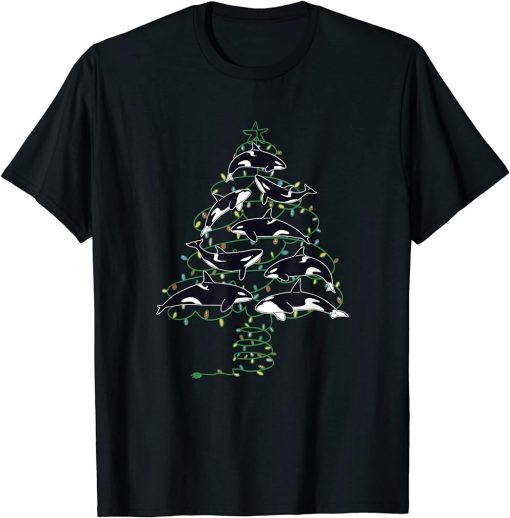 Orca Whale ChristmasTree Christmas Xmas Yulitede Nativity T-Shirt