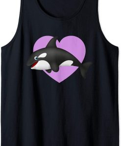 I Love Whales Happy Cute Killer Whale Tank Top