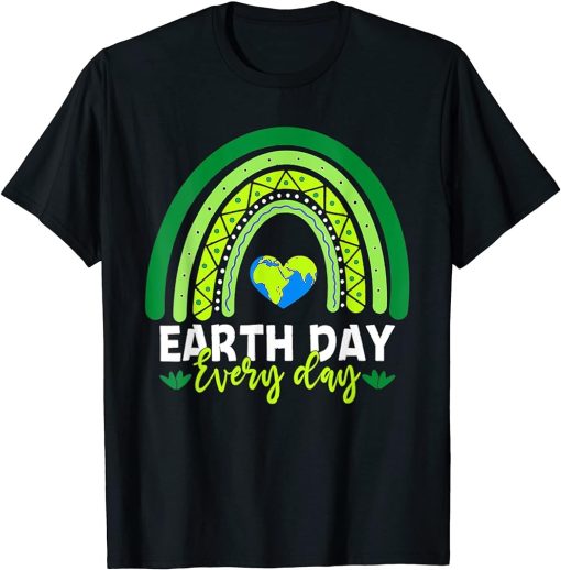 Earth Day Shirt Teacher Earth Day Everyday Rainbow Earth Day T-Shirt