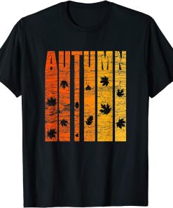 Autumn And Fall Colors Vintage Distressed Style T-Shirt